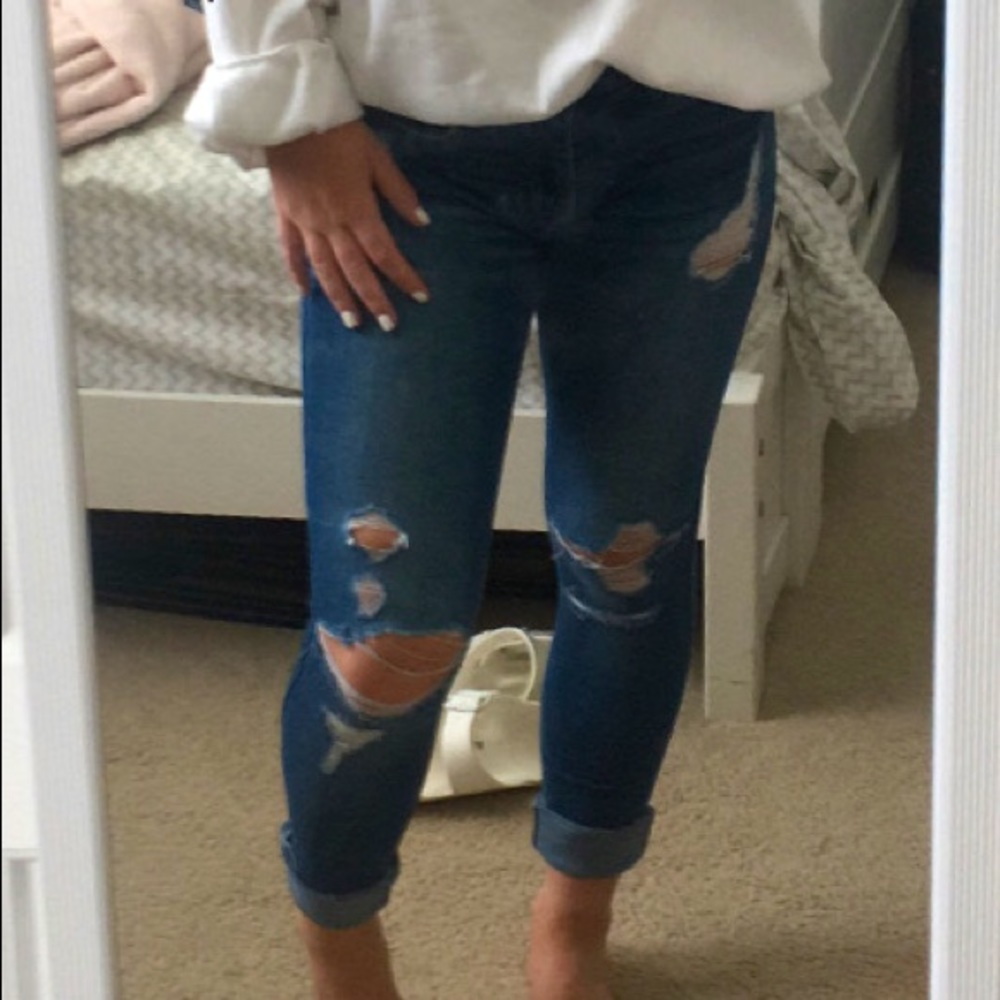 dark blue Hollister jeans